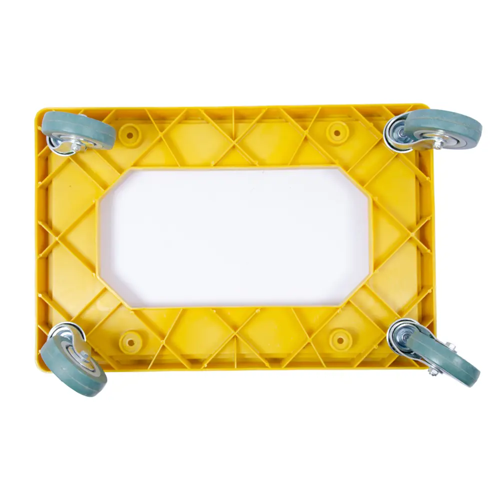 Тележка для ящиков пластик, цвет жёлтый, до 200 кг, 60x40 см Santreyd STLM-2030682 - Вид №1