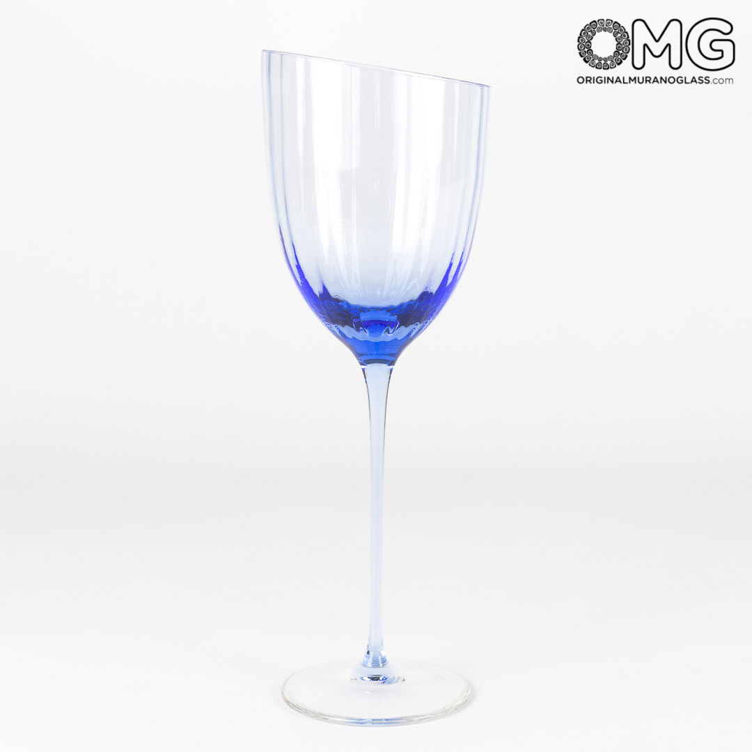 2765 ORIGINALMURANOGLASS Ассиметричные бокалы для вина - набор из 6 бокалов - Original Murano Glass OMG 7 см  - Вид №1