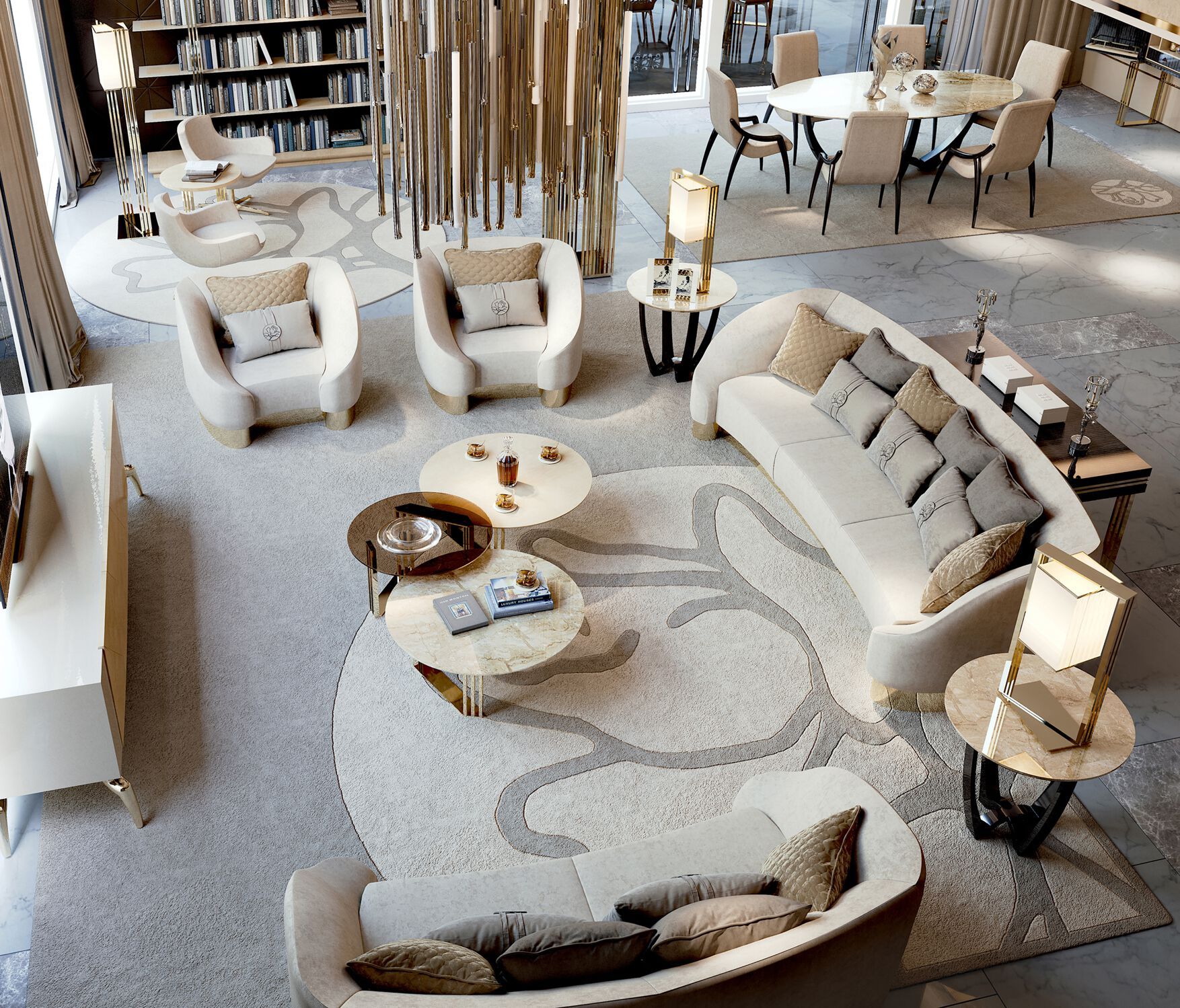 Стеклянная светодиодная настольная лампа Bizzotto Italia Symphony – Infinity ARCH-00054849 - Вид №2