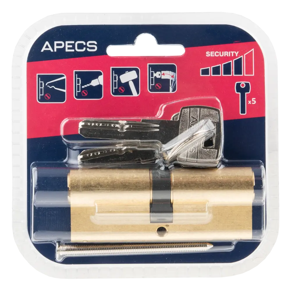 Цилиндровый механизм APECS Pro LM-80-G для металлических дверей 84168108 SM STLM-1488007 - Вид №3