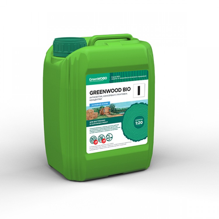 GWB-IK/05 GreenLAB GREENWOOD BIO I Концентрат 1:20, 5 л, антисептик, консервант, грунтовка 