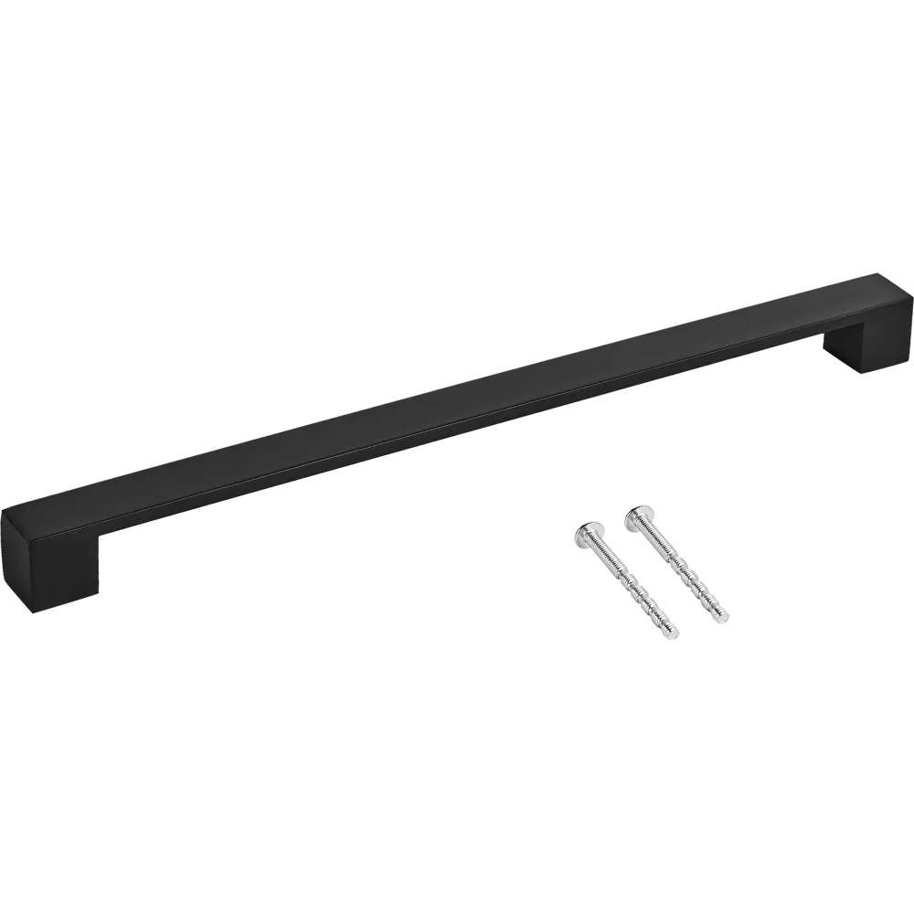 87376764 Ручка-скоба мебельная L4.024 алюминий 320 мм цвет черный STLM-1009781 LARVIJ  - Вид №2