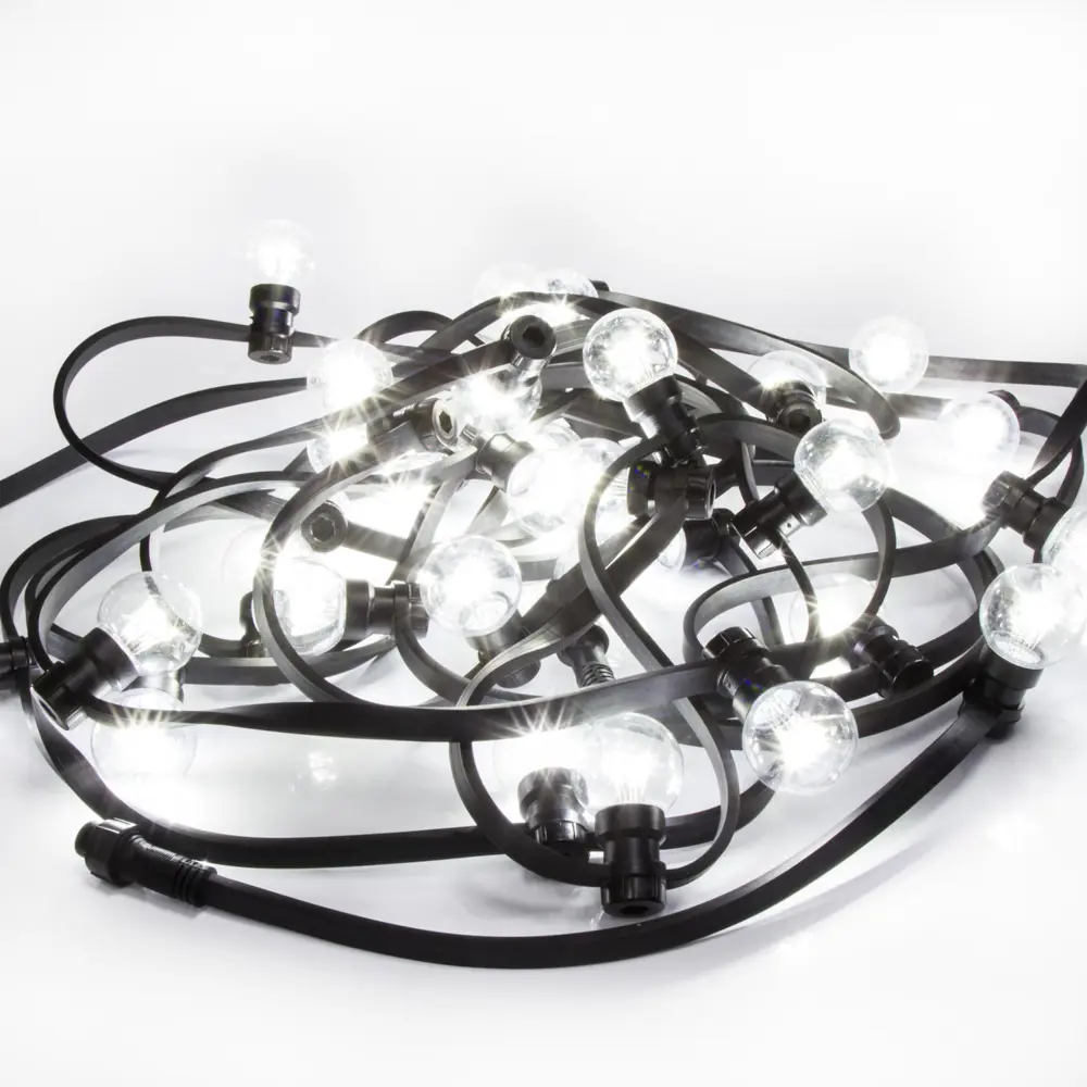 Гирлянда белт-лайт из лампочек Neon-Night Belt Light 10 м 30 ламп черный провод Santreyd STLM-2027005 - Вид №1