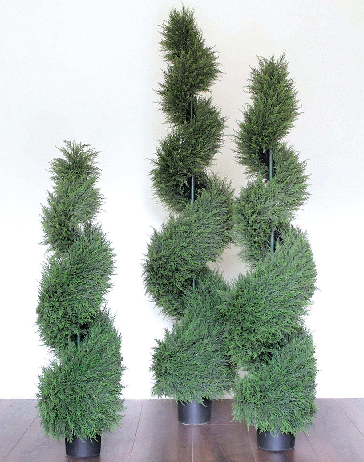 5334 883 a3 Спираль из искусственного кедра, горшечная, 120 см, зеленая H-andreas 