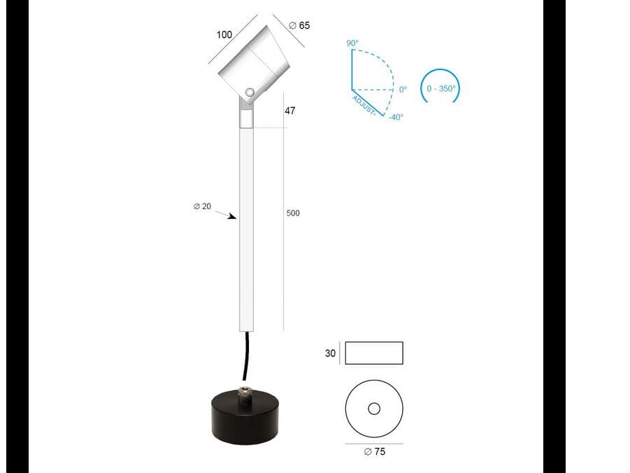 Анодированный алюминиевый напольный светодиодный прожектор BEL-LIGHTING Lena ARCH-00072148 - Вид №1