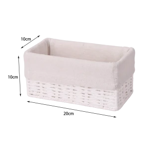 Корзина Konsensa 10x10x20 см бумага цвет белый 89439462 STLM-2057797