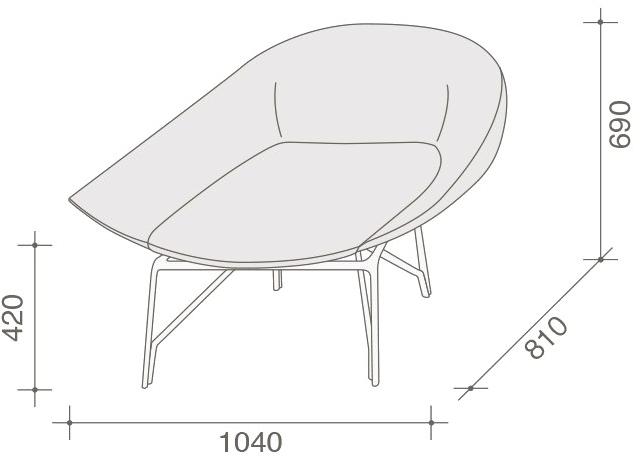 Lema Кресло из ткани с подлокотниками Lennox sun-id-1376086 - Вид №8