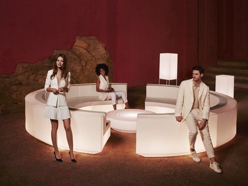 VONDOM Изогнутый модульный диван из полиэтилена Vela sun-id-1406138 - Вид №5