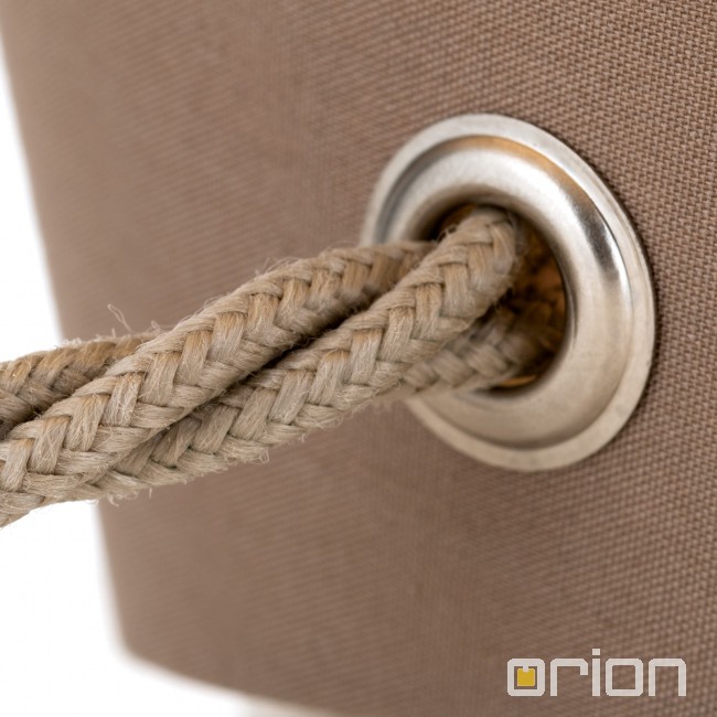 Orion LA 4-1196 коричневый абажур лампа настольная Twins 117699 - Вид №1