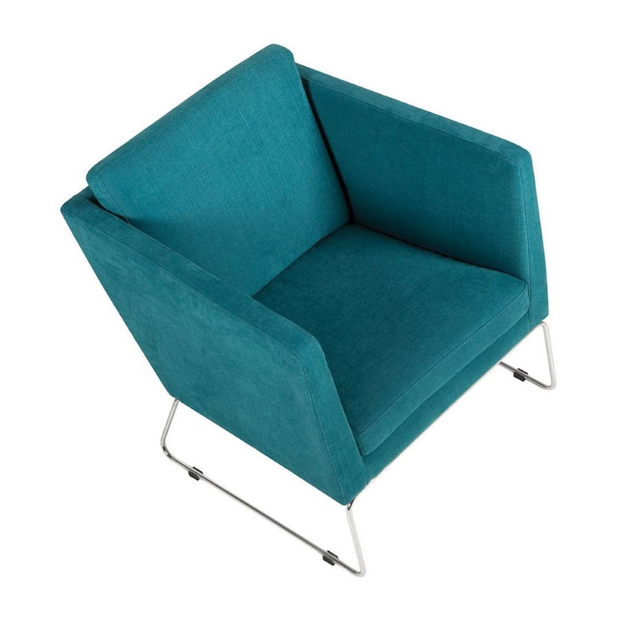 Кресло Clark, бирюзовое Sits S1115 - Вид №4