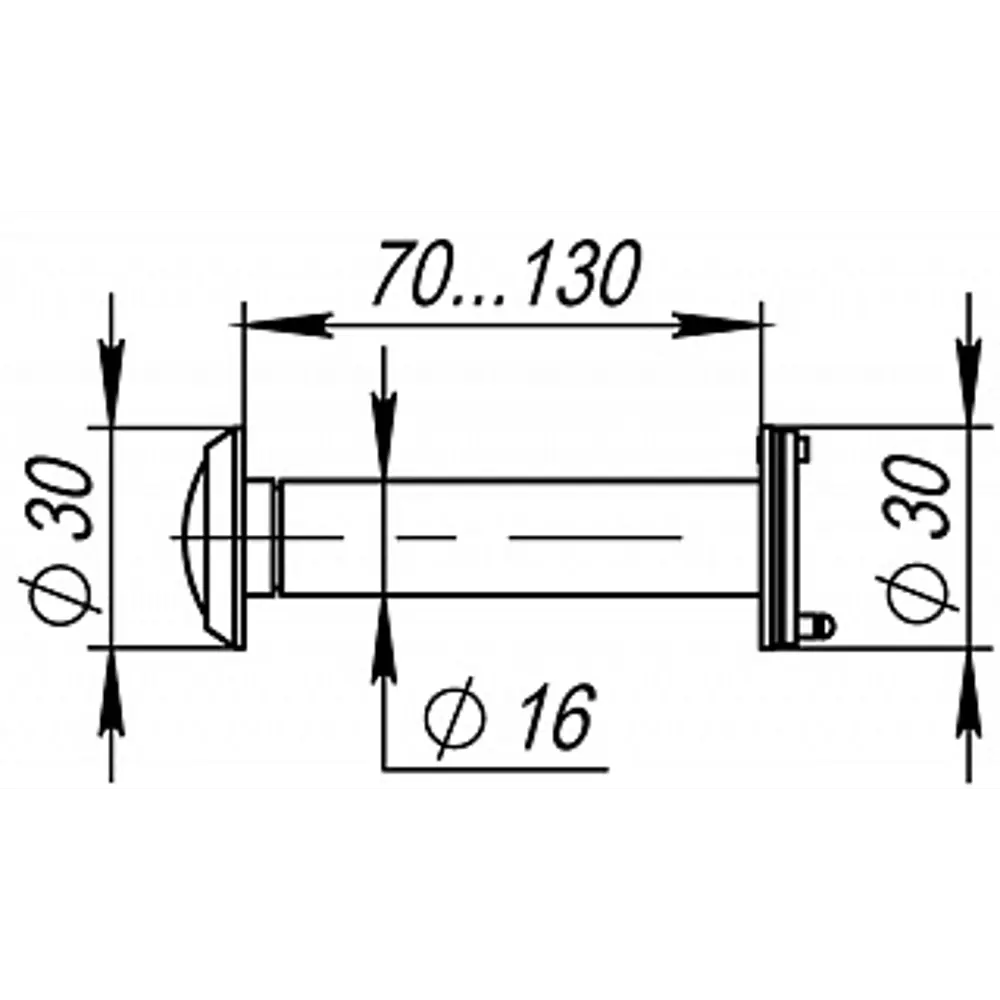 Дверной глазок Fuaro DVZ4 с панорамным обзором 180° 84494131 STLM-0904268 - Вид №1