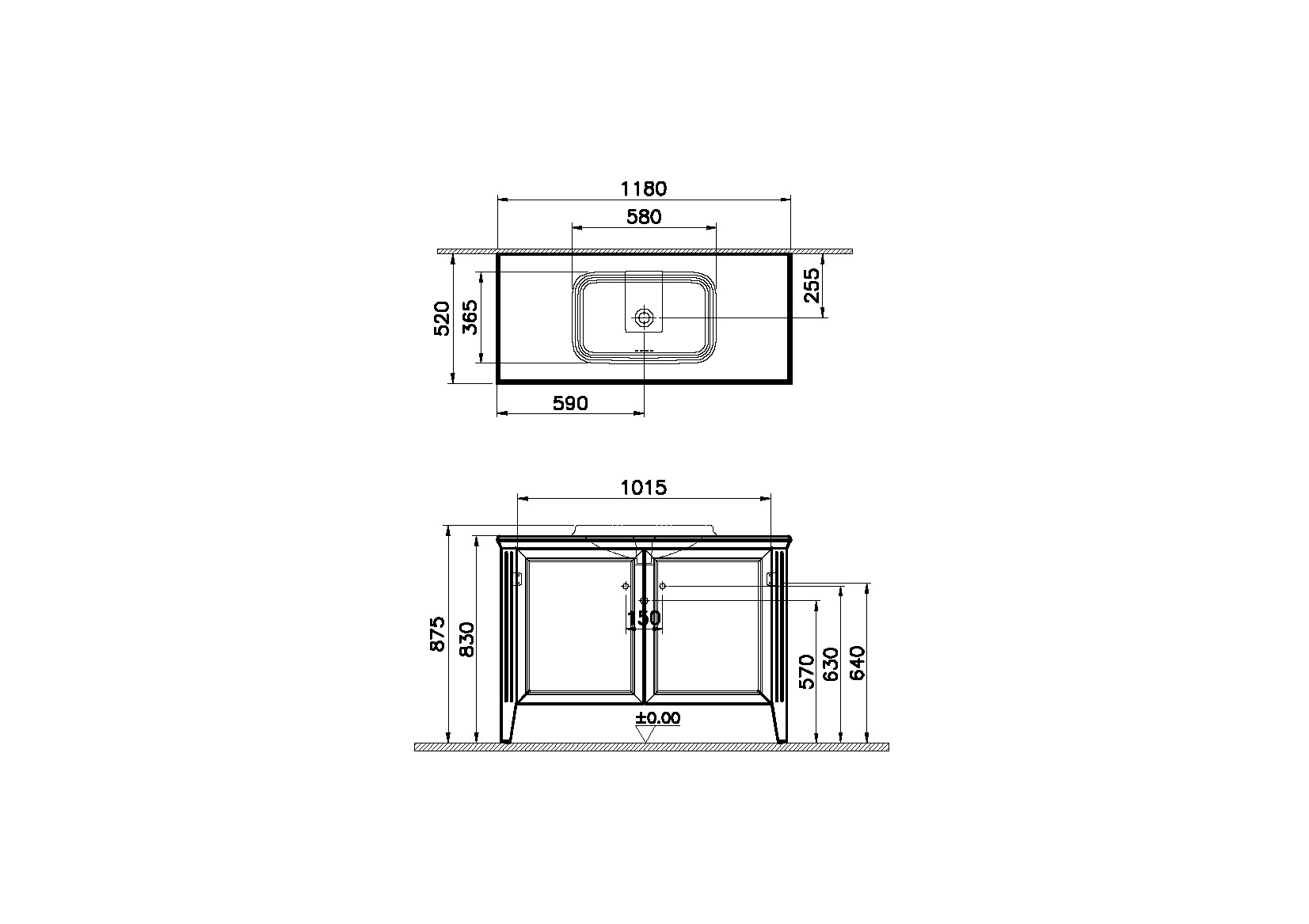 62175 Раковина Vitraglobal Valarte  - Вид №1
