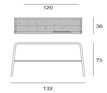 Прямоугольная консоль из массива дерева Pacini & Cappellini Millerighe ARCH-00121285 - Вид №3