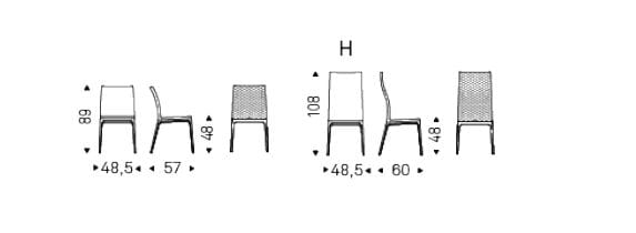 Кожаный мягкий стул Cattelan italia Аркадия ARCH-00050988 - Вид №5
