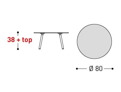 Круглый журнальный столик iroko Varaschin Эмма ARCH-00087928 - Вид №15