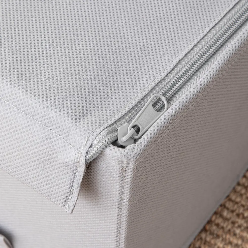 Короб для хранения Spaceo 56x33x36 см полипропилен цвет гранит Kub STLM-2141607 - Вид №2