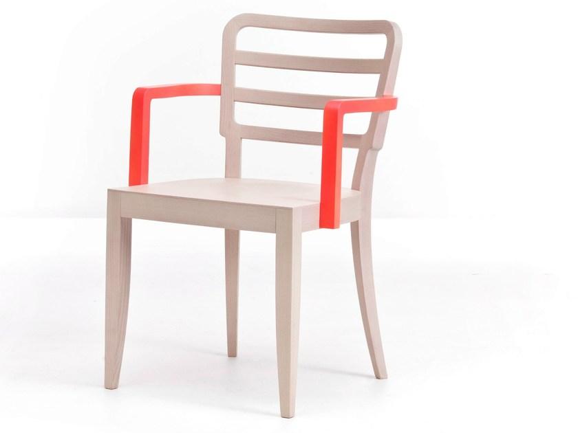 Very Wood Деревянный стул для ресторана с подлокотниками Wiener sun-id-1441218 - Вид №1