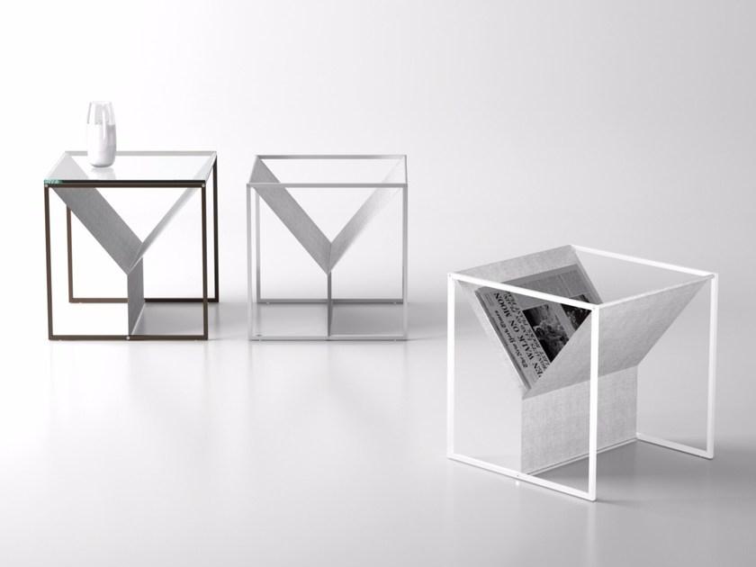 Systemtronic Журнальный столик из стали и стекла с журнальной стойкой sun-id-1470544 - Вид №3