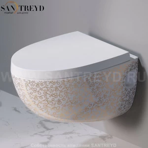 S511.400G Подвесной унитаз настенный Белый A. e T. Italia OVAL Италия