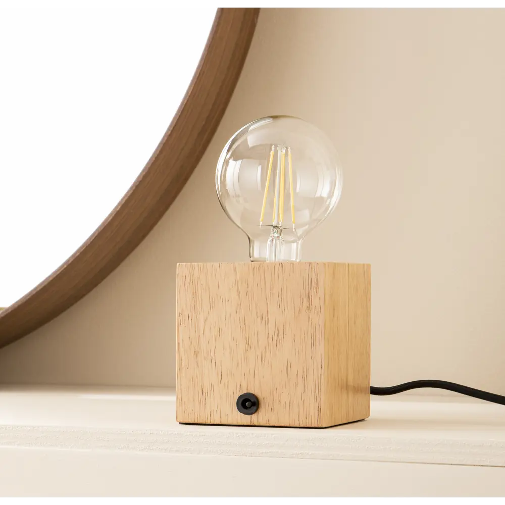 Настольная лампа KREAFORTA Bokon цвет дуб натуральный STLM-2200555 - Вид №2