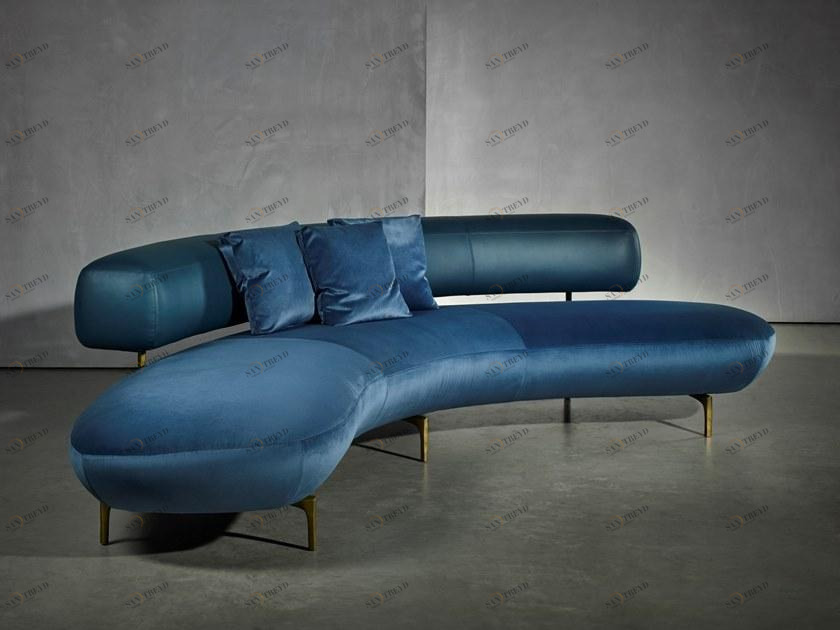 Piet Boon Изогнутый диван из ткани Ella living Pbc 06.30/31/32/.01