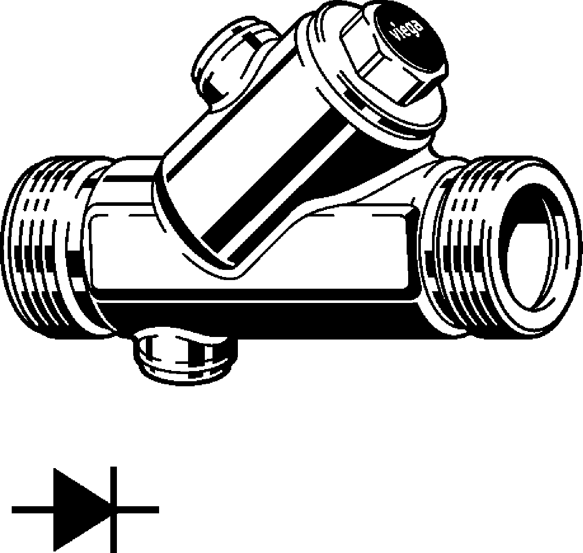 Viega Обратный клапан Easytop 2239.3 (757649) 757 649 - Вид №1