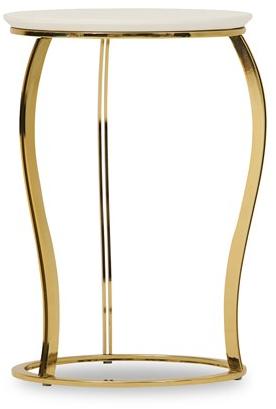 Enza Home Низкий круглый журнальный столик из мдф и металла Angel sun-id-1475131 - Вид №1