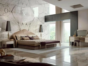 Turri Кровать двуспальная в коже с мягким изголовьем для гостиницы Stardust