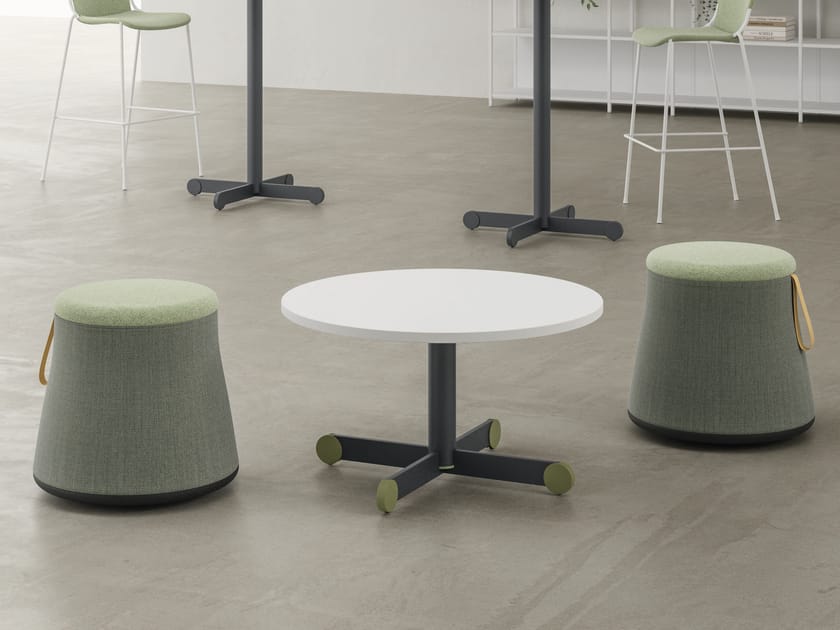 Круглый меламин журнальный столик DVO Осло ARCH-00000004