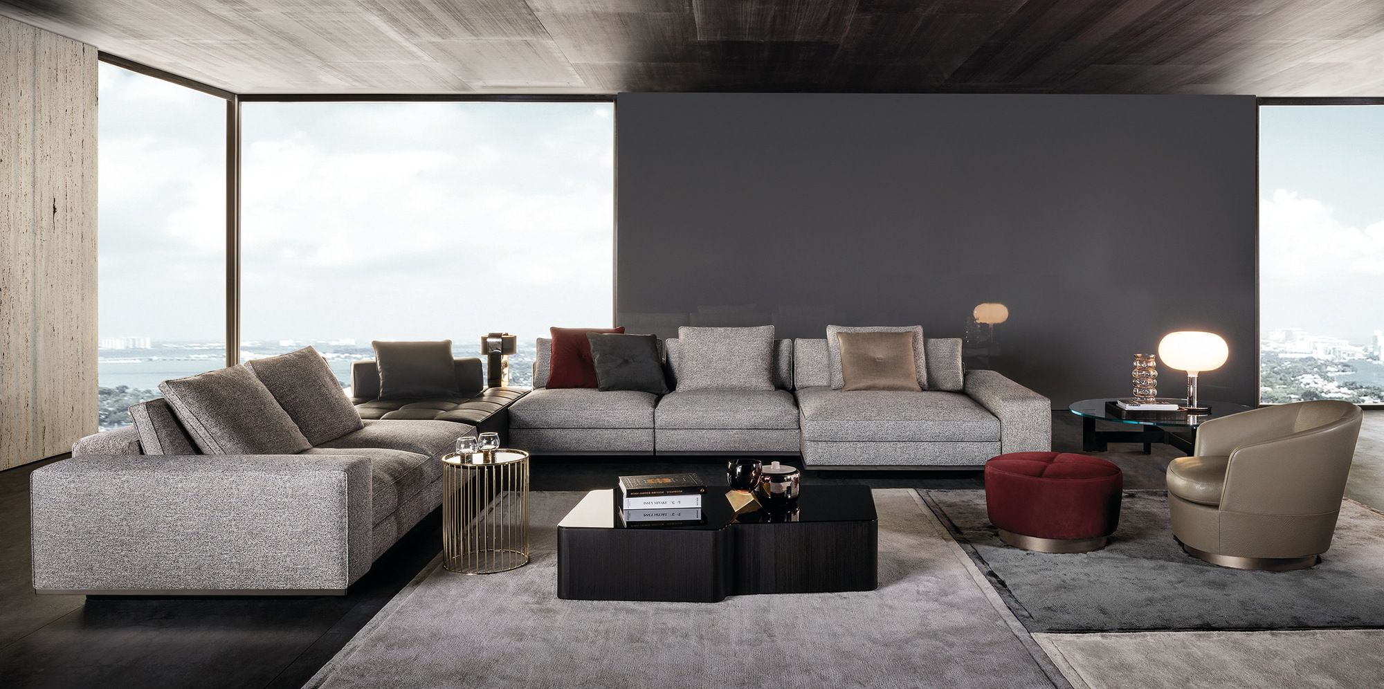 Модульный тканевый диван Minotti ARCH-00037891 - Вид №13