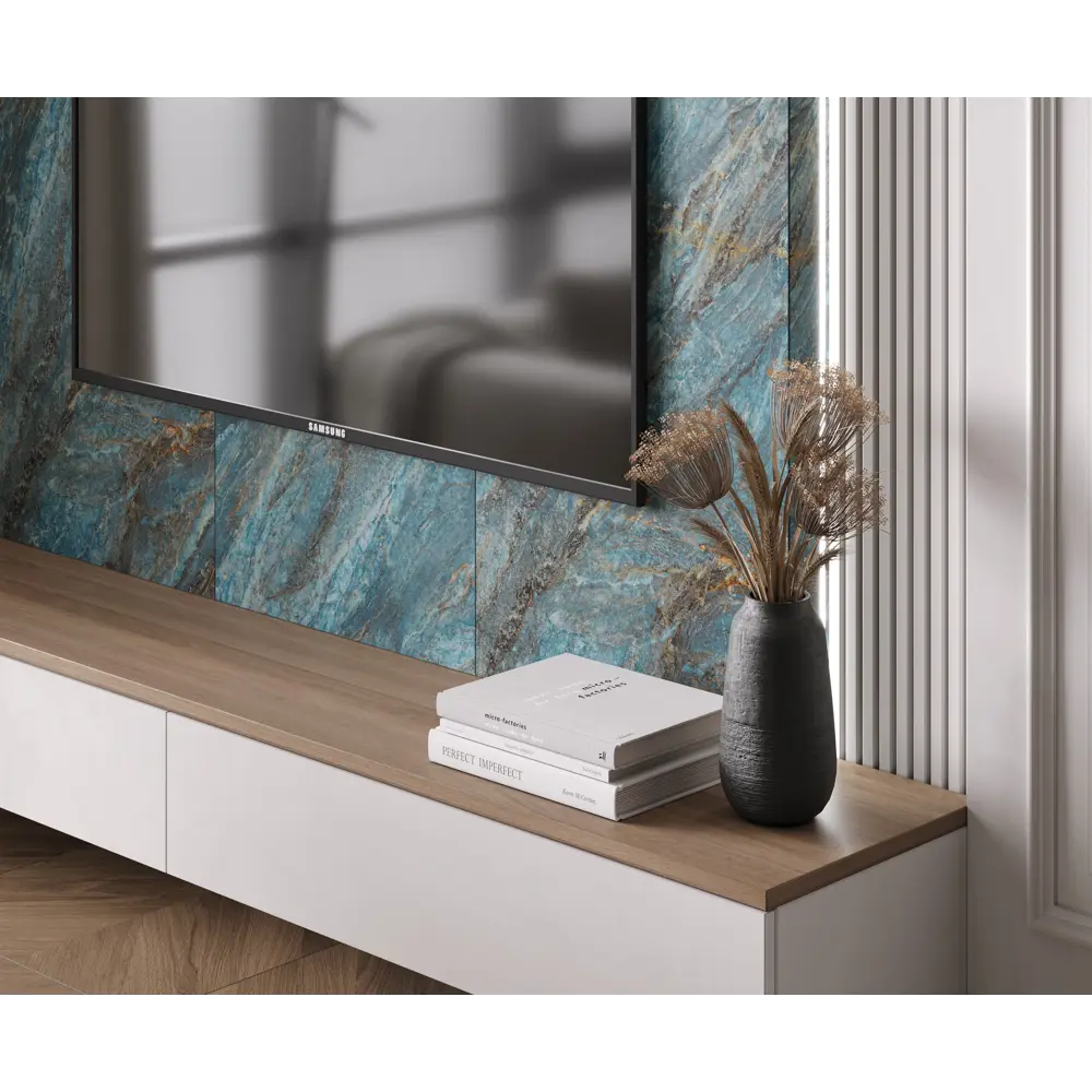 Глазурованный керамогранит Ceradim Beam Turquoise 60x120 см 1.44 м² лаппатированный цвет бирюзовый 89457833 STLM-2055235 - Вид №3