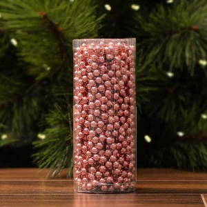 84804397 Бусы пластиковые D8мм 10м темно-розовый STLM-1468819