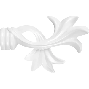 Наконечник Камелия металл цвет жемчуг 2 см 1шт