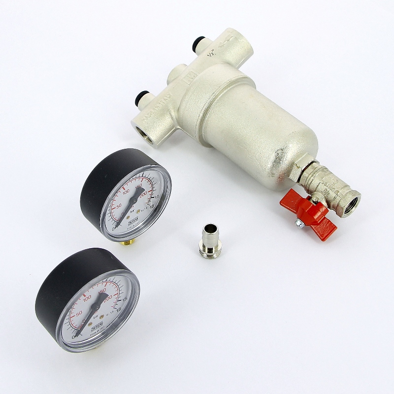 Фильтр промывной с двумя маноментрами ITAP 1/2" 18912 - Вид №1