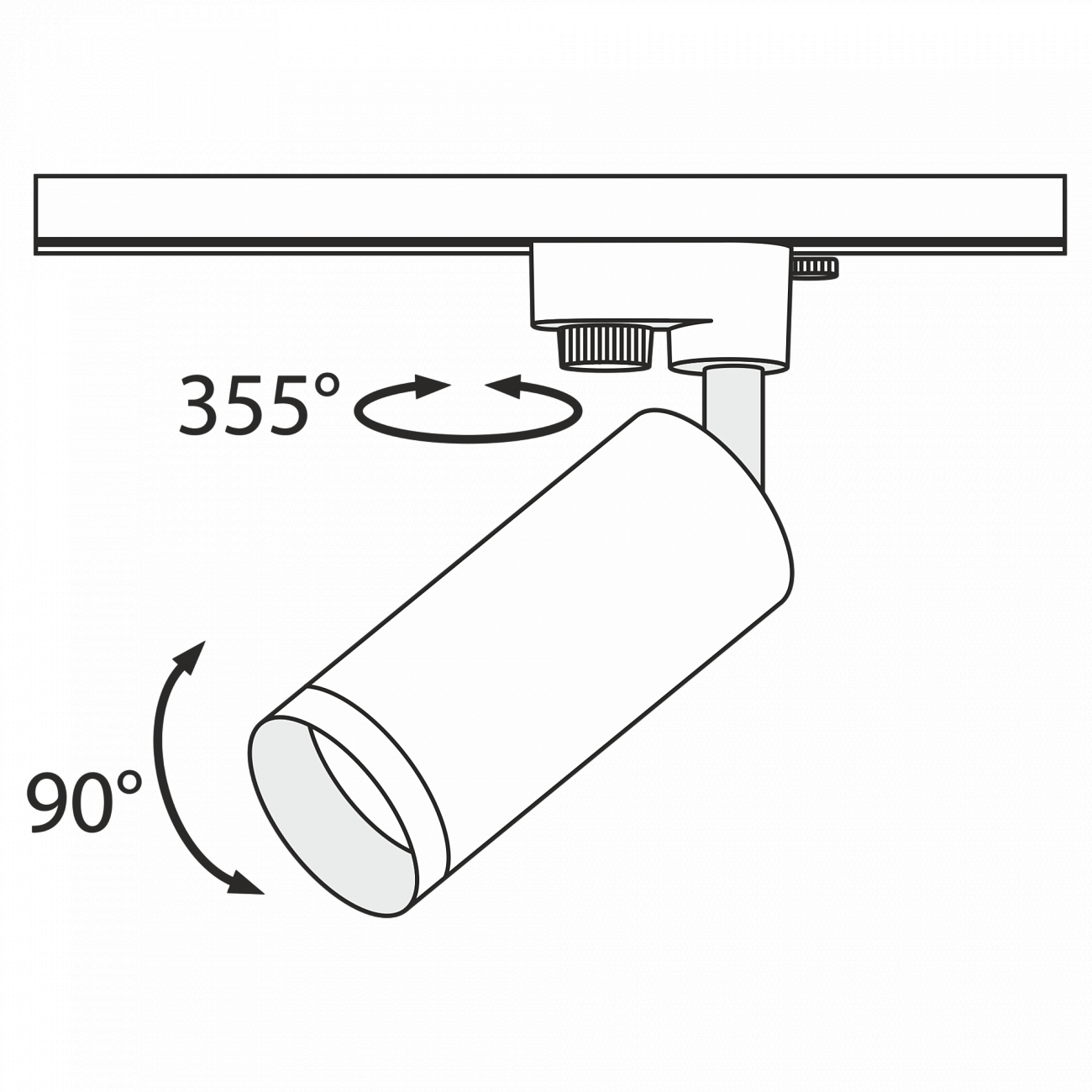 Трековый светильник розовый TR004 TECHNICAL SINGLE PHASE TRACK SYSTEM 00-3956208 Золото;розовый  - Вид №1