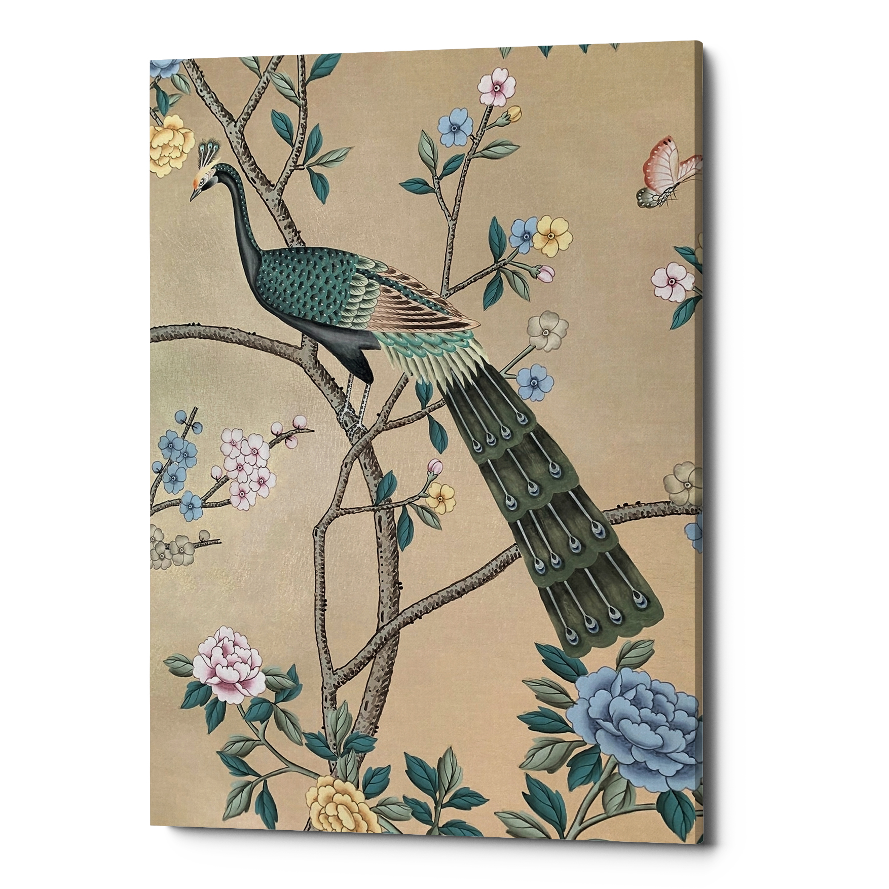 21060725 Картина «Императорский павлин», версия 2 (холст, галерейная натяжка) Object Desire 