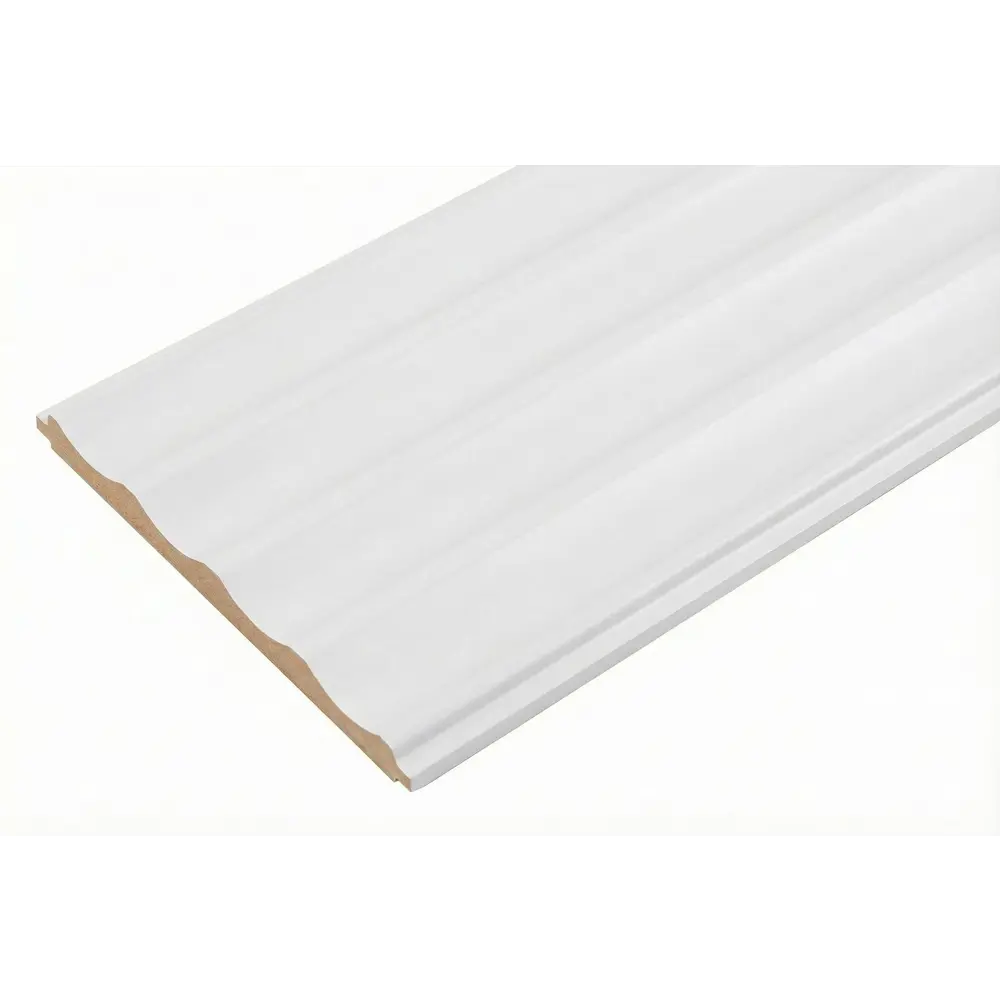 Реечная панель Волна прямоугольник МДФ цвет белый 2700x122x12 мм 4 шт Santreyd STLM-2160887 - Вид №1