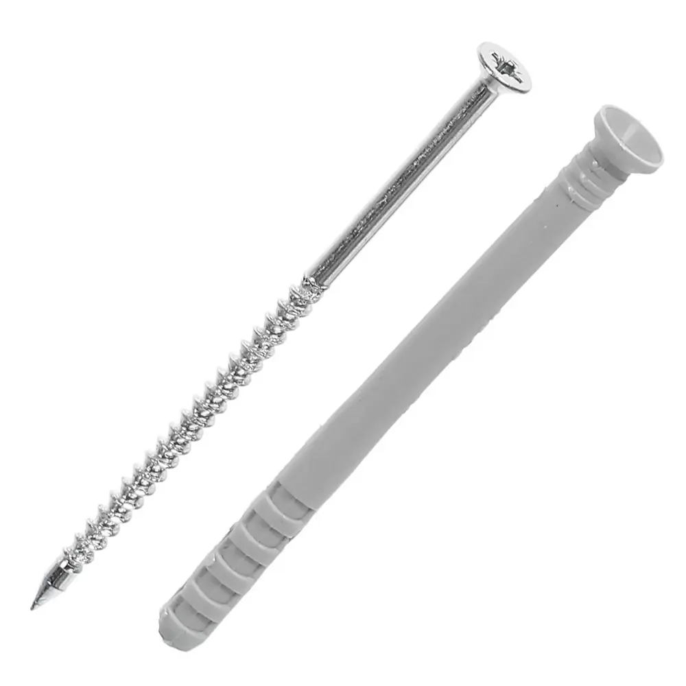 Дюбель-гвоздь потайной Standers 6x80 мм нейлон цвет серый 8 шт STLM-2131431