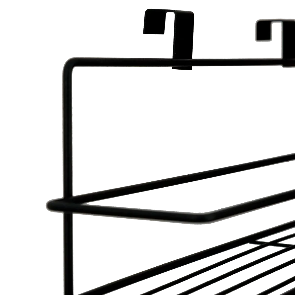Полотенцедержатель с полкой 40x16x12 см цвет чёрный Santreyd Ferro STLM-2121812 - Вид №4