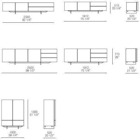 Poliform Комод из фанерованной древесины с распашными дверцами Pandora sun-id-1396755 - Вид №4