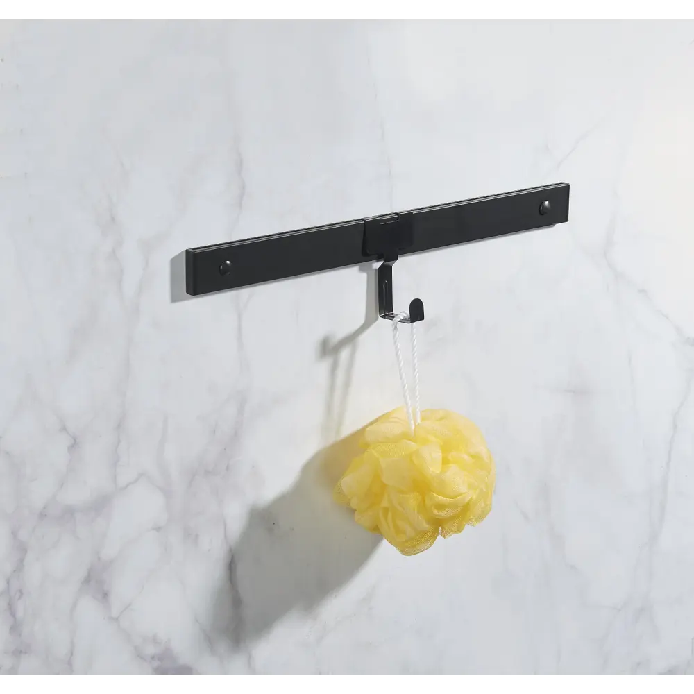 Крючок одинарный Swensa Lund для рейлинга цвет чёрный STLM-2145961 - Вид №3