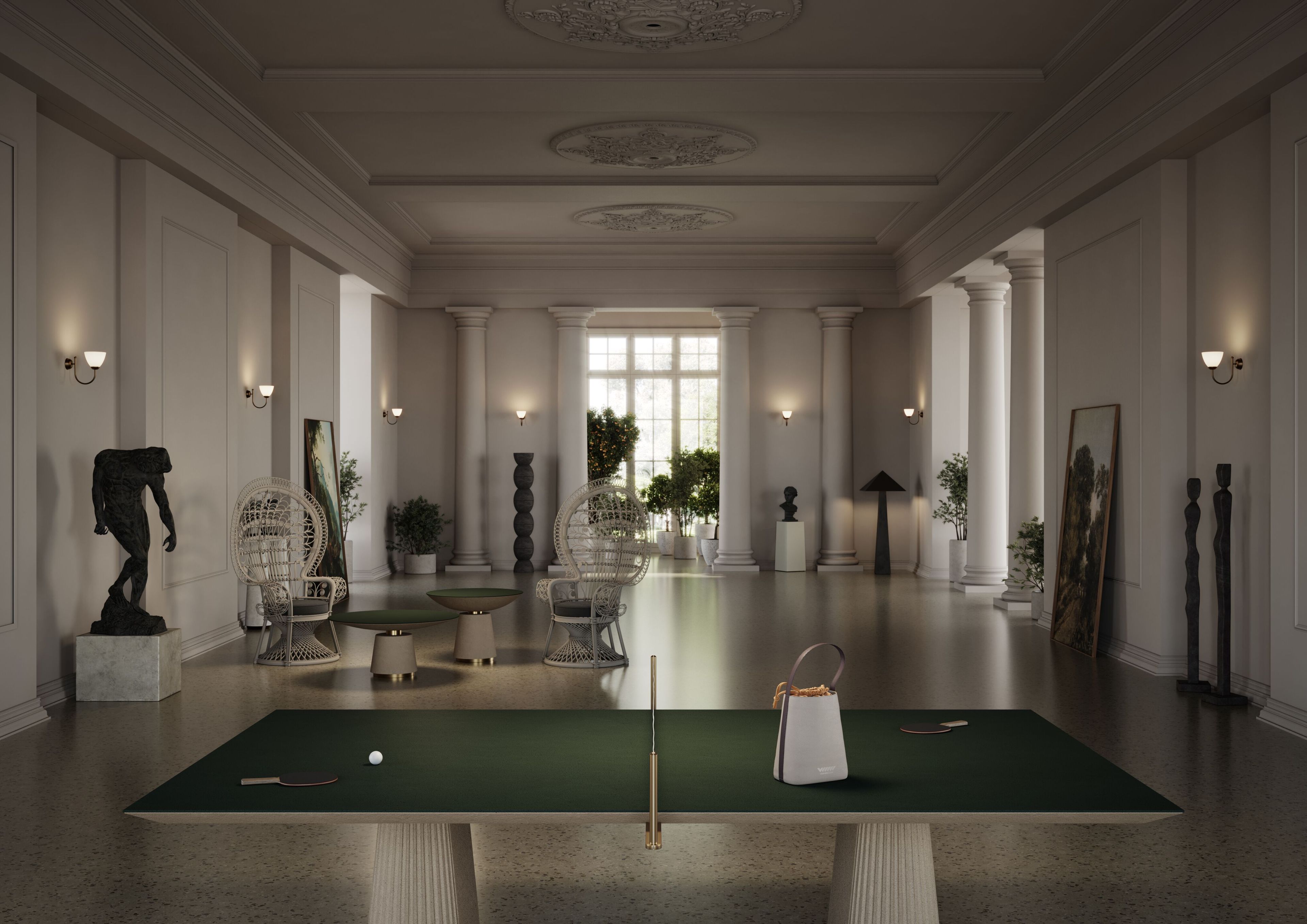 Высокий круглый журнальный столик Vismara Design ECLISSE ARCH-00064262 - Вид №3