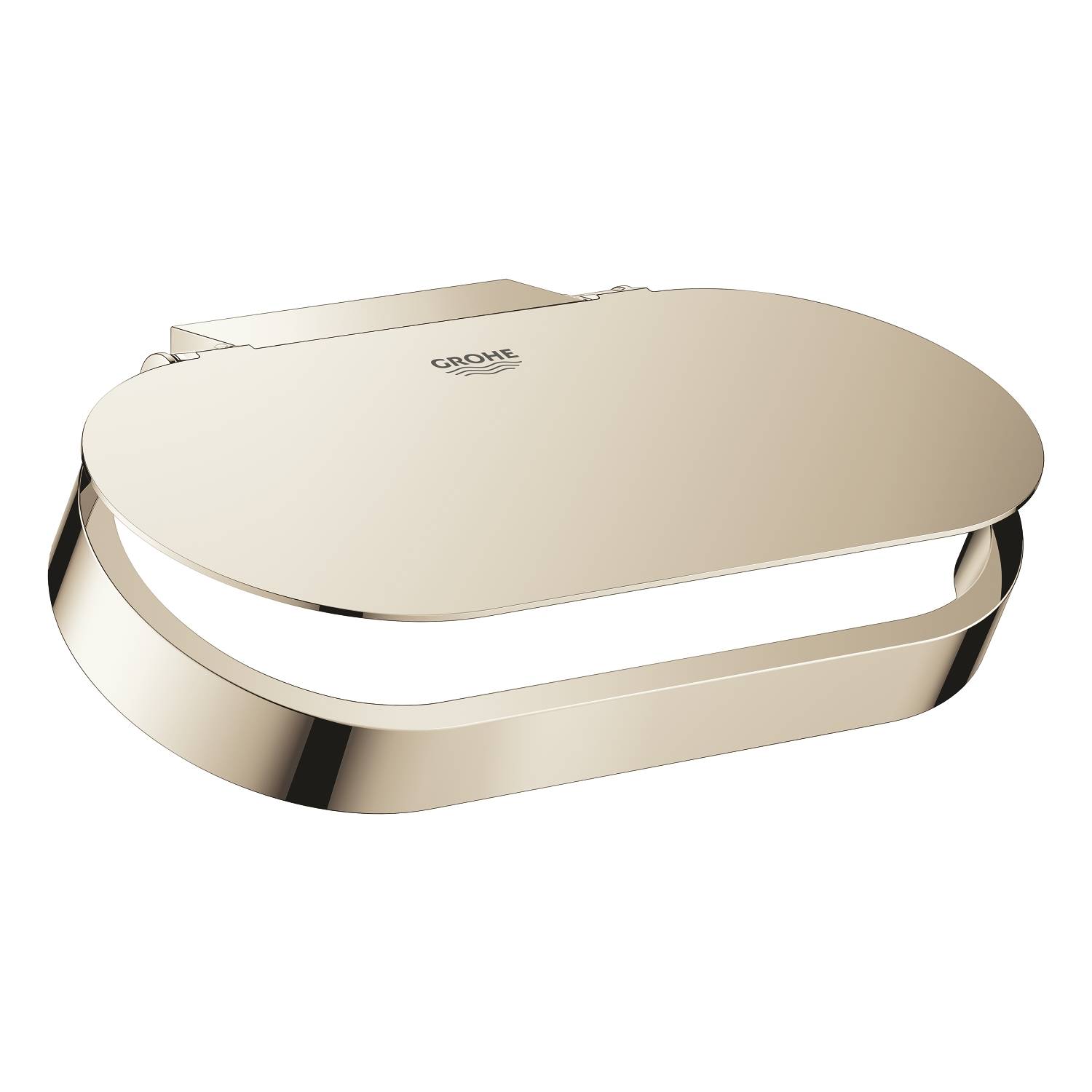 Держатель для туалетной бумаги GROHE Selection, с крышкой, никель глянец (41069BE0)