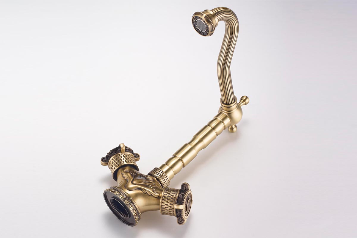 Смеситель ZorG Antic A 3005K-BR для кухонной мойки, бронза - Вид №1