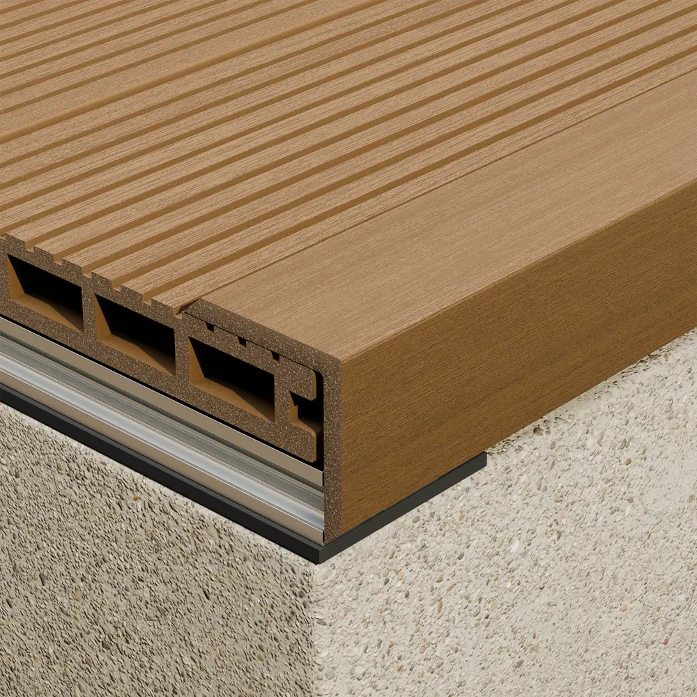 Уголок ДПК Unodeck 50x50x3000 мм орех Santreyd STLM-2180529 - Вид №1