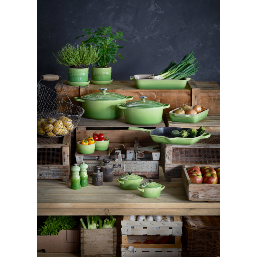 Сковорода-гриль чугунная Le Creuset, 26 см, зеленая 20183264260422 - Вид №1