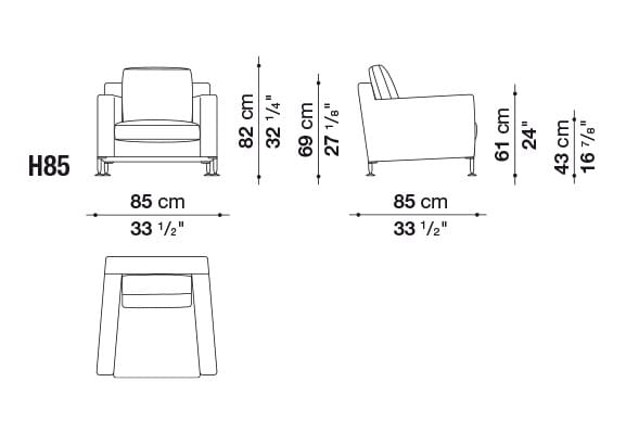 Кресло с подлокотниками B&B Italia Harry ARCH-00086099 - Вид №2