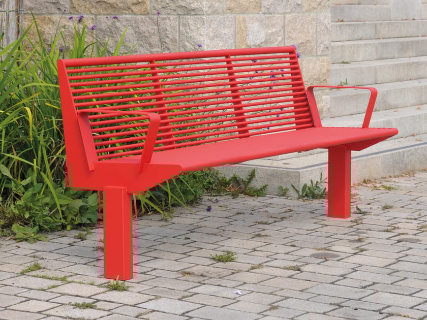 Скамья из нержавеющей стали со спинкой BENKERT BANKE Siardo ARCH-00125402