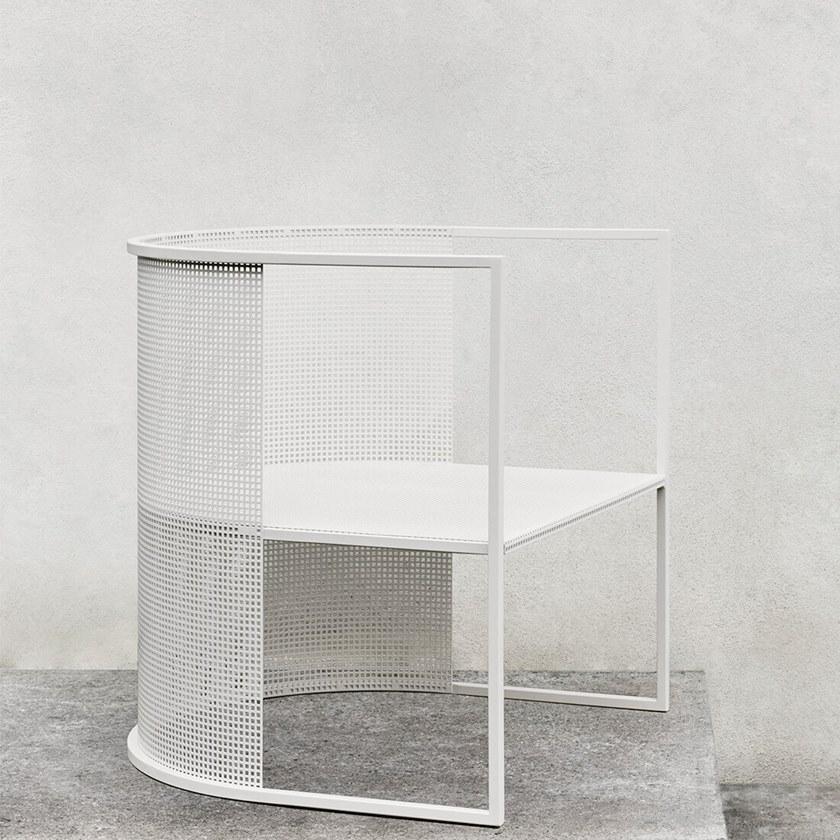 Kristina Dam Studio Кресло из стали с порошковым покрытием с подлокотниками sun-id-1503468 - Вид №2