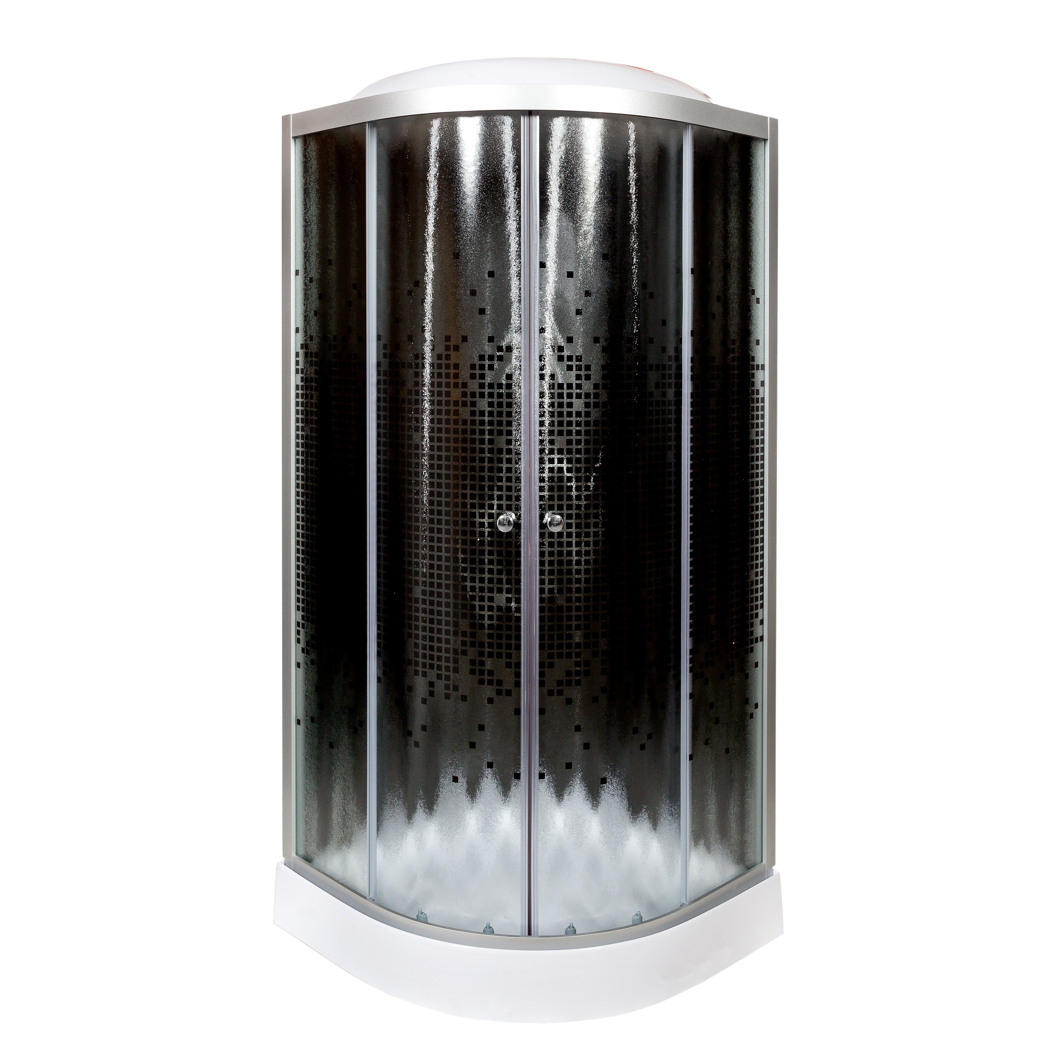 ЕМ4516 LED с гм. Душевая кабина DETO Серия EM L 801 с гм. и эл. BLACK - Вид №15